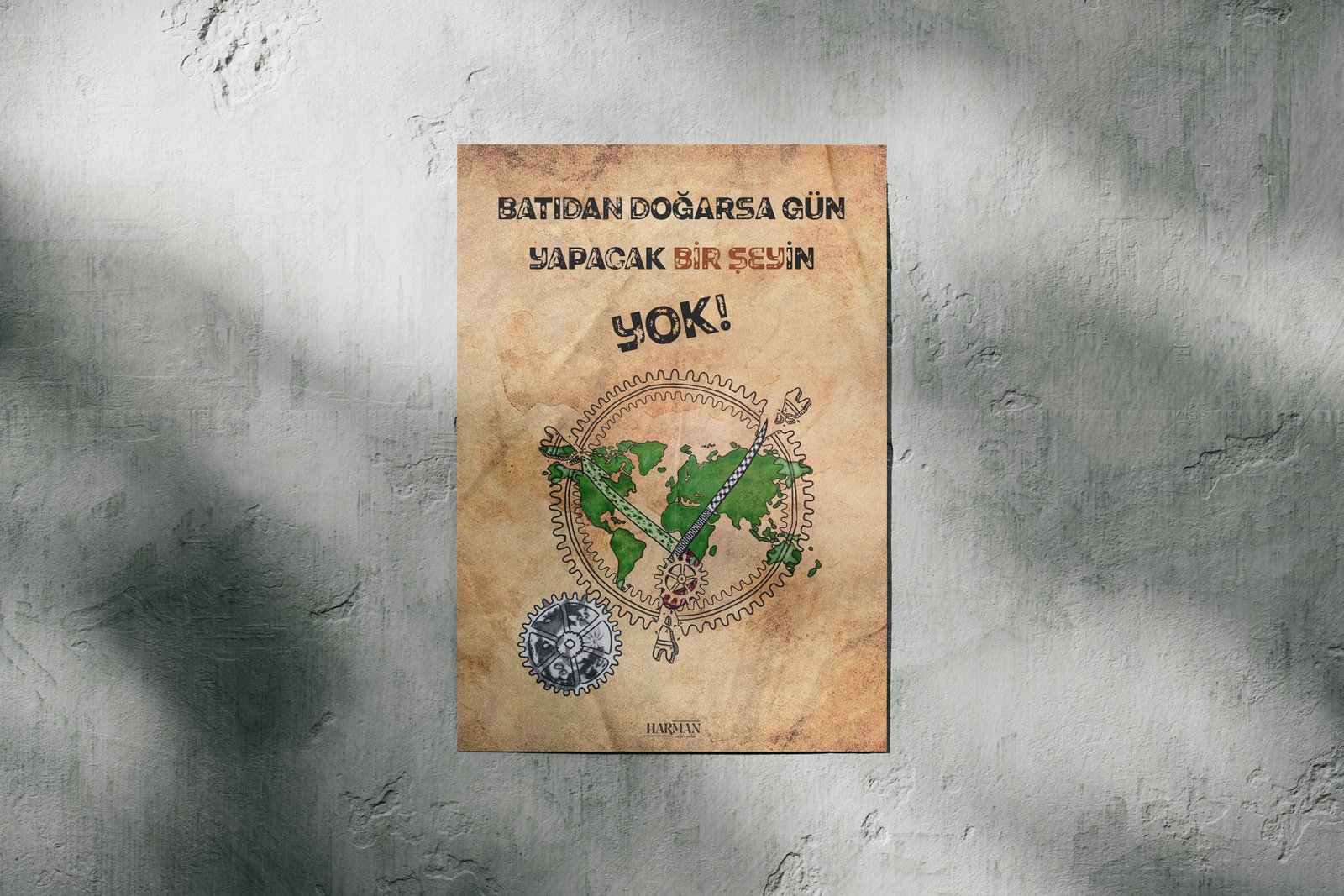 Batıdan Doğan Gün A3 poster