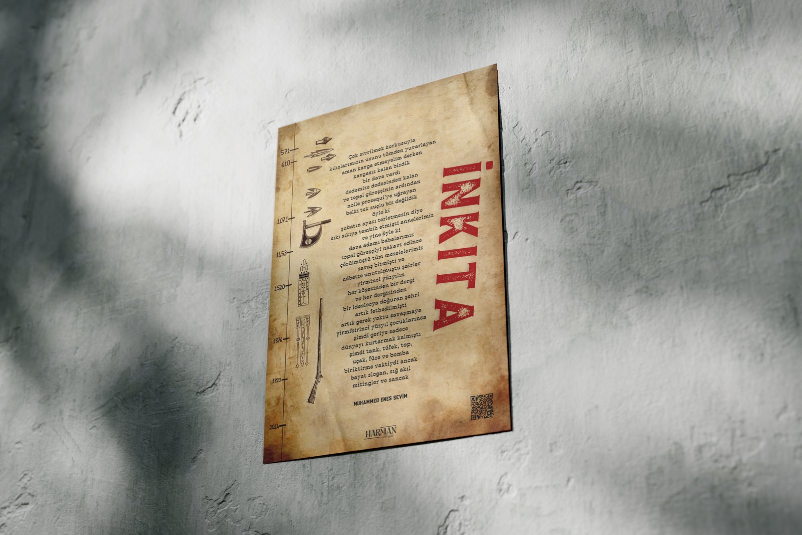 İnkıta çift taraflı A3 poster